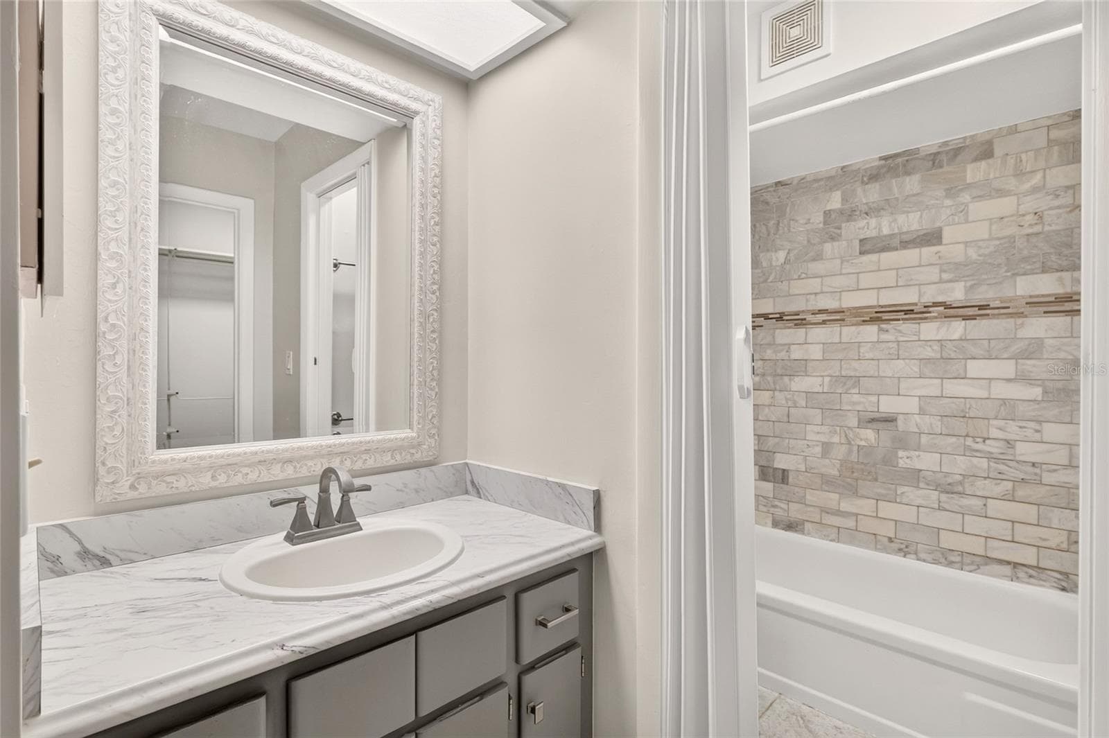 updated primary bath - 4411 BLACK FOREST WAY, GAINESVILLE