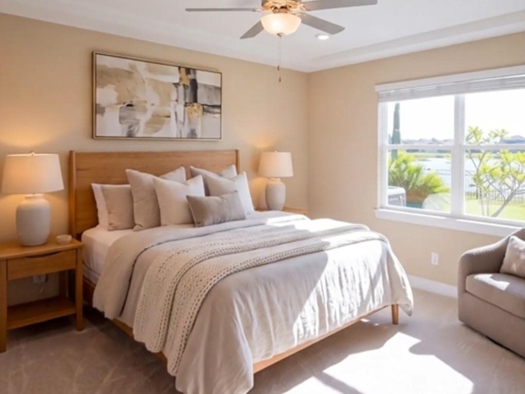Primary suite virtually staged - 3536 BIG SKY WAY, BRADENTON