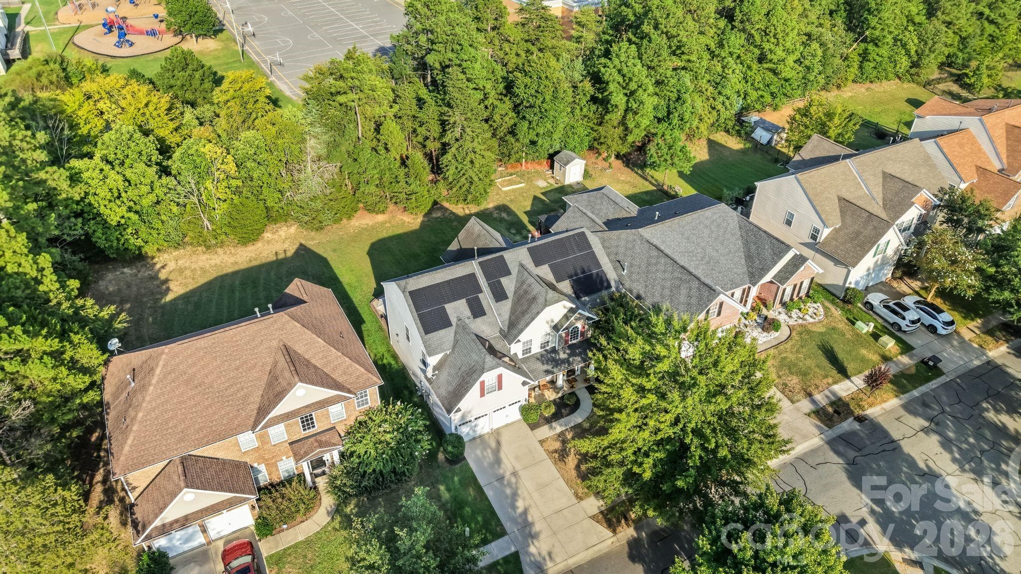 Front Ariel - 13439 Porter Creek Road, Charlotte