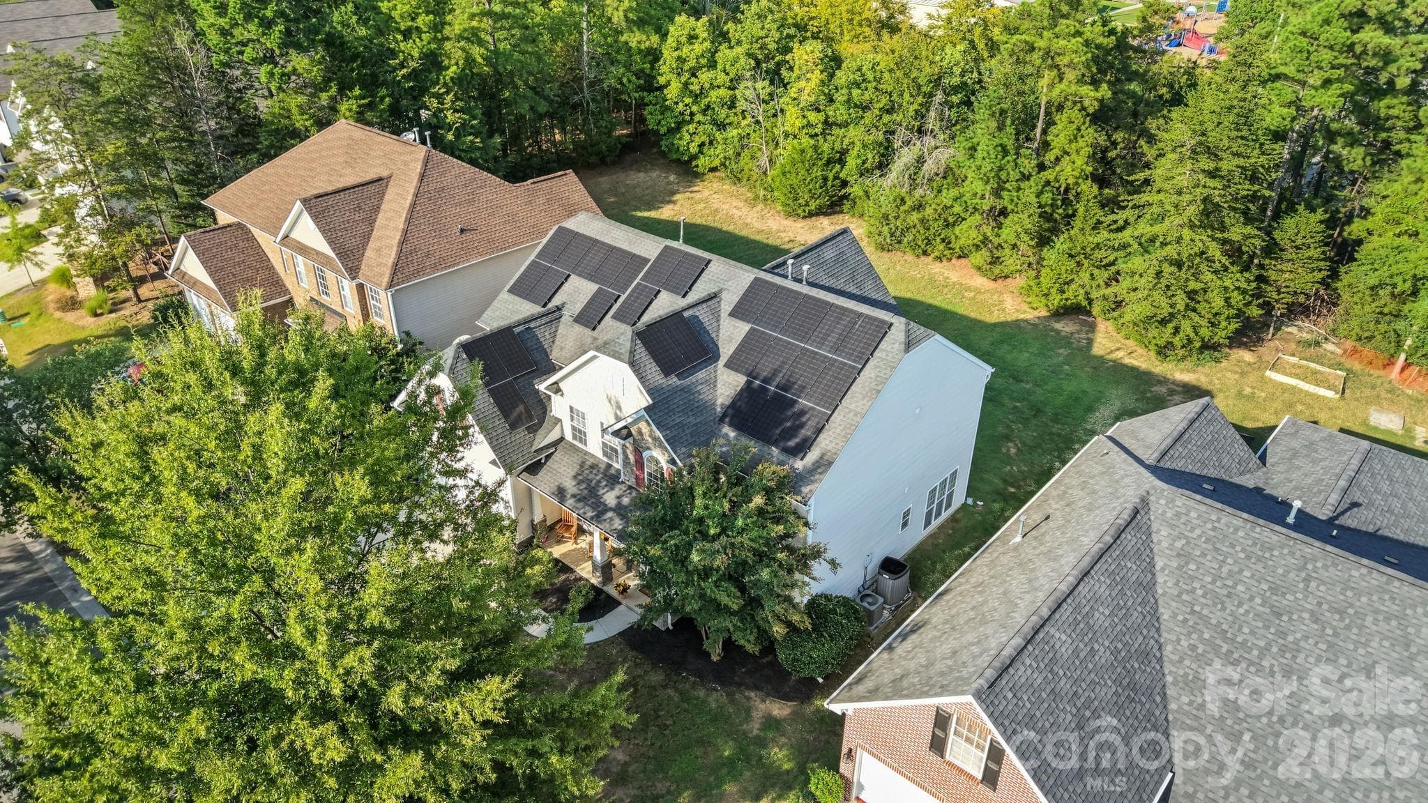 Front Ariel - 13439 Porter Creek Road, Charlotte