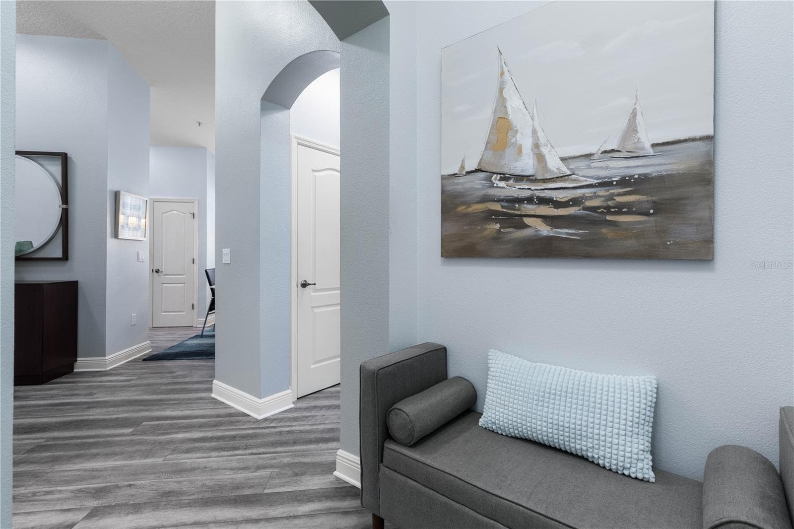 Foyer leads to Guest Bedrooms & Bathroom - 65 RIVERVIEW BND S #1734, PALM COAST