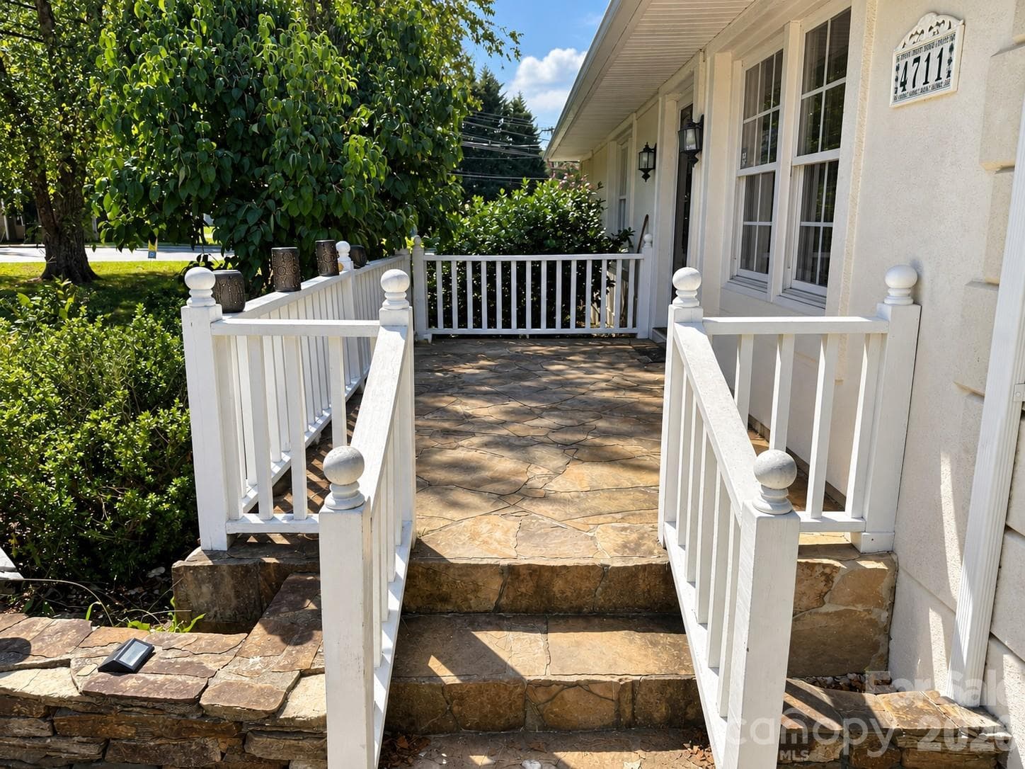 Stone Porch Entry - 4711 Summit Avenue, Greensboro