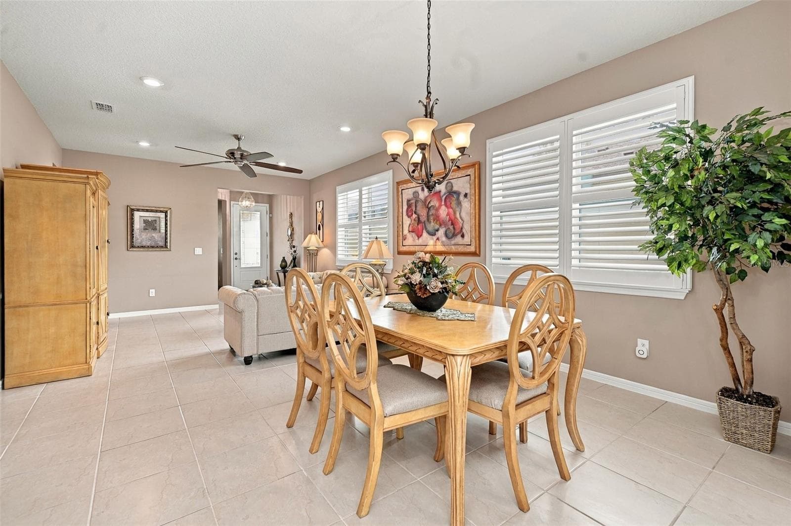 Open concept Dining/Living areas - 5995 SW 93RD CIR, OCALA