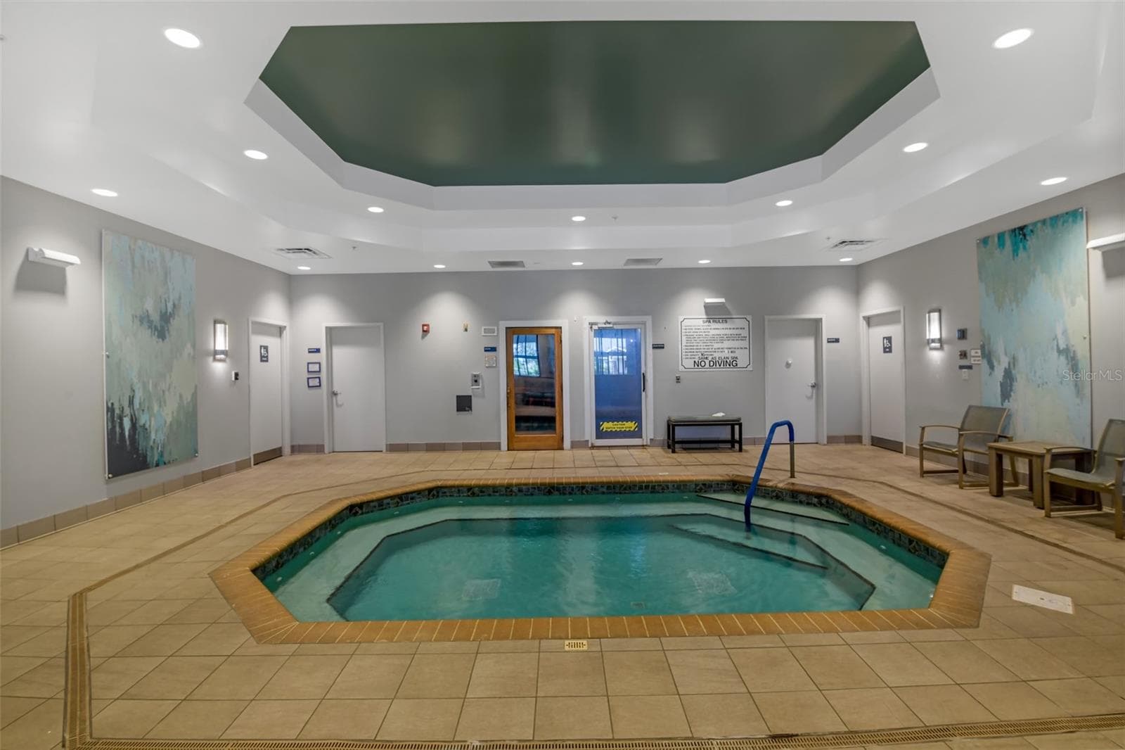 Indoor hot tub, sauna, steam room, and locker rooms at Elan Spa Complex - 5995 SW 93RD CIR, OCALA