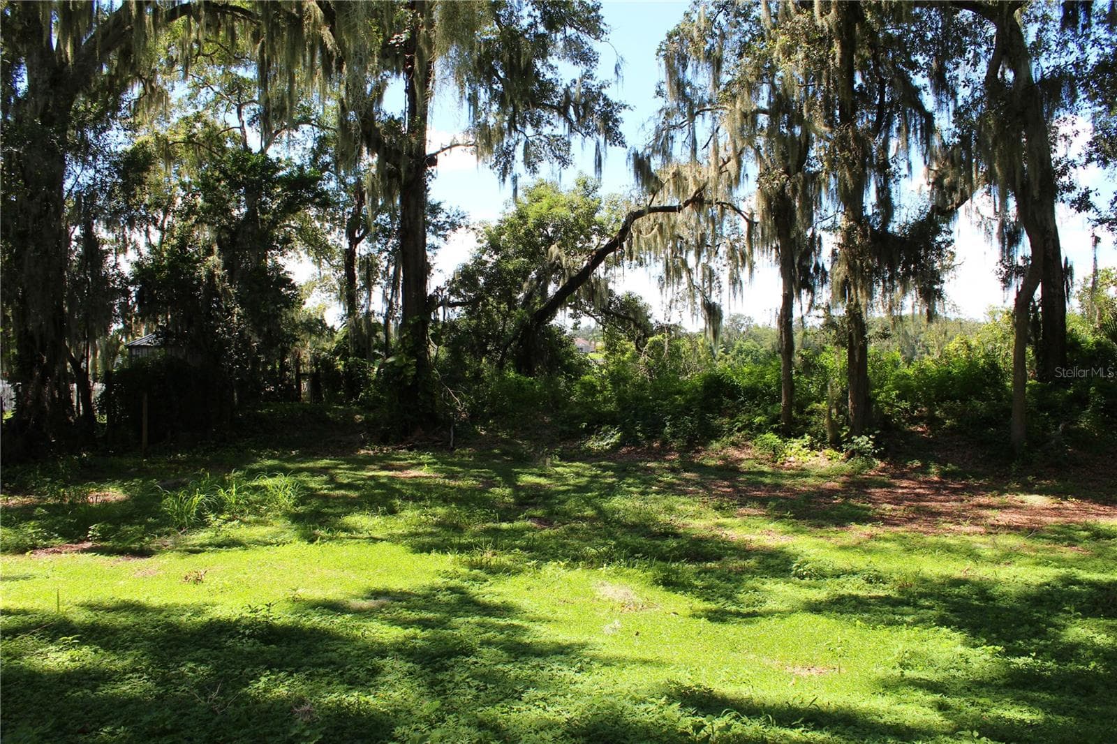 Back yard behind wall - 850 HANOVER WAY, LAKELAND