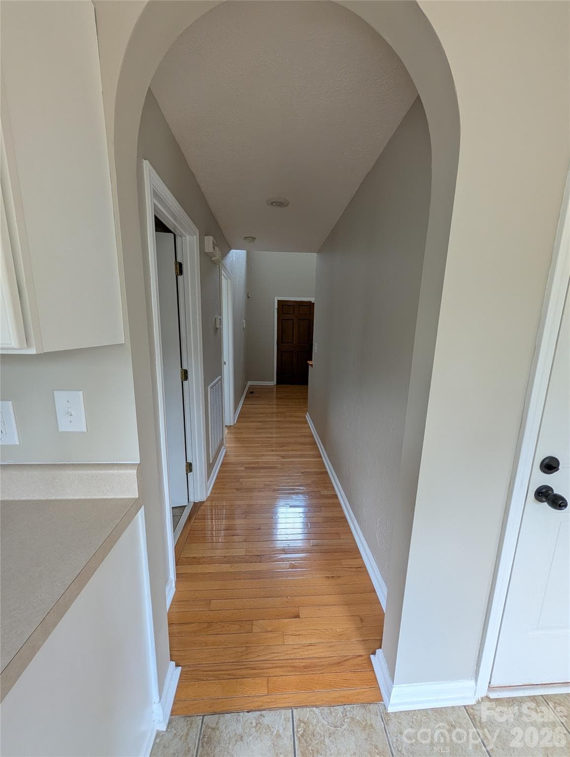 Hallway from kitchen to front door - 5519 Winding Oak Drive, Hickory