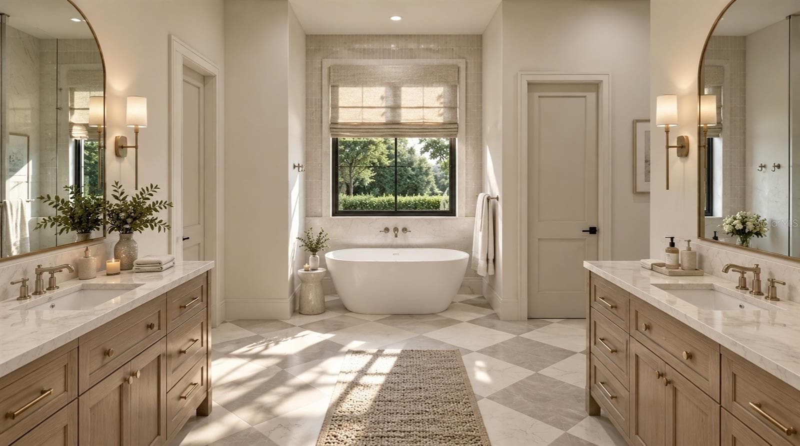 Howard Primary Bath Tub angle rendering- for inspiration - 2119 HOWARD DR, WINTER PARK