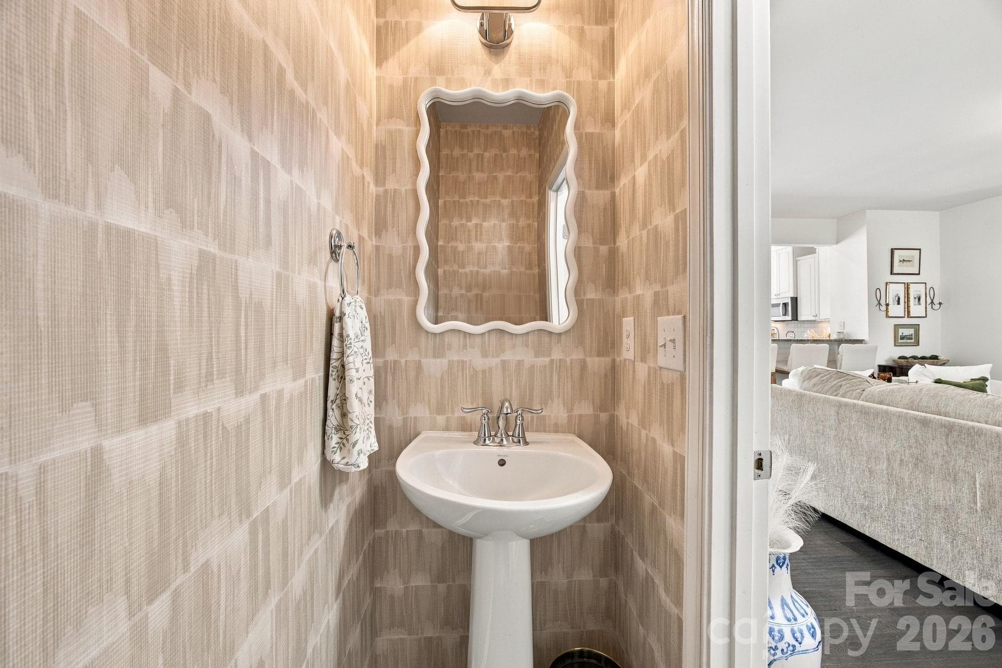 Powder Room - 1717 Fleetwood Drive, Charlotte