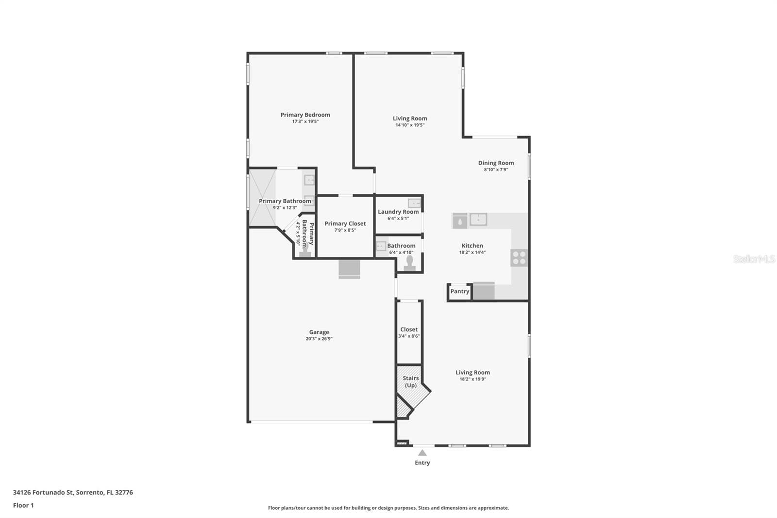 Floor plan - first floor - 34126 FORTUNADO ST, SORRENTO