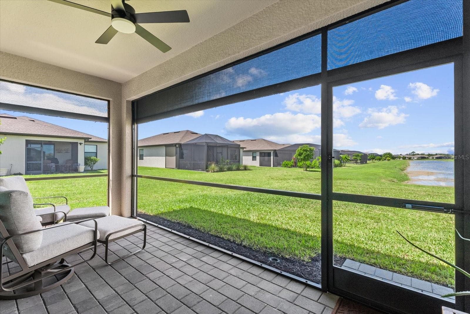 Lanai with Hurricane Shade - 1481 SADDLEWOOD CIR, PORT CHARLOTTE