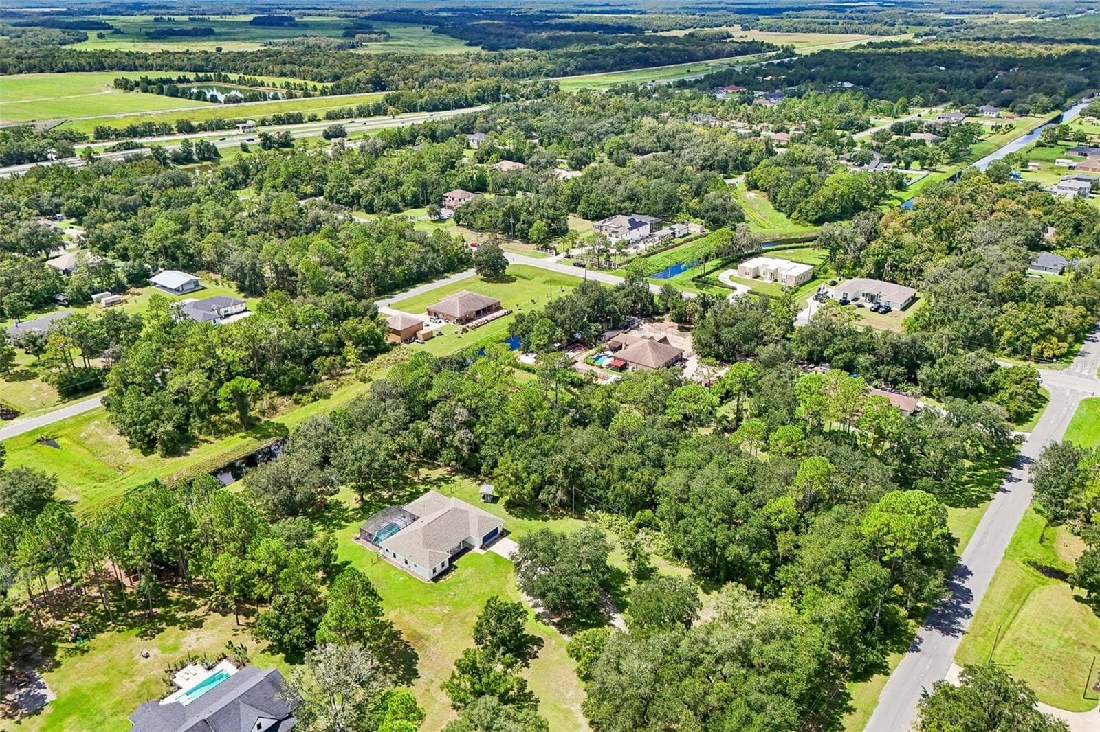 Aerial view of the home and community - 19106 SHELDON ST, ORLANDO