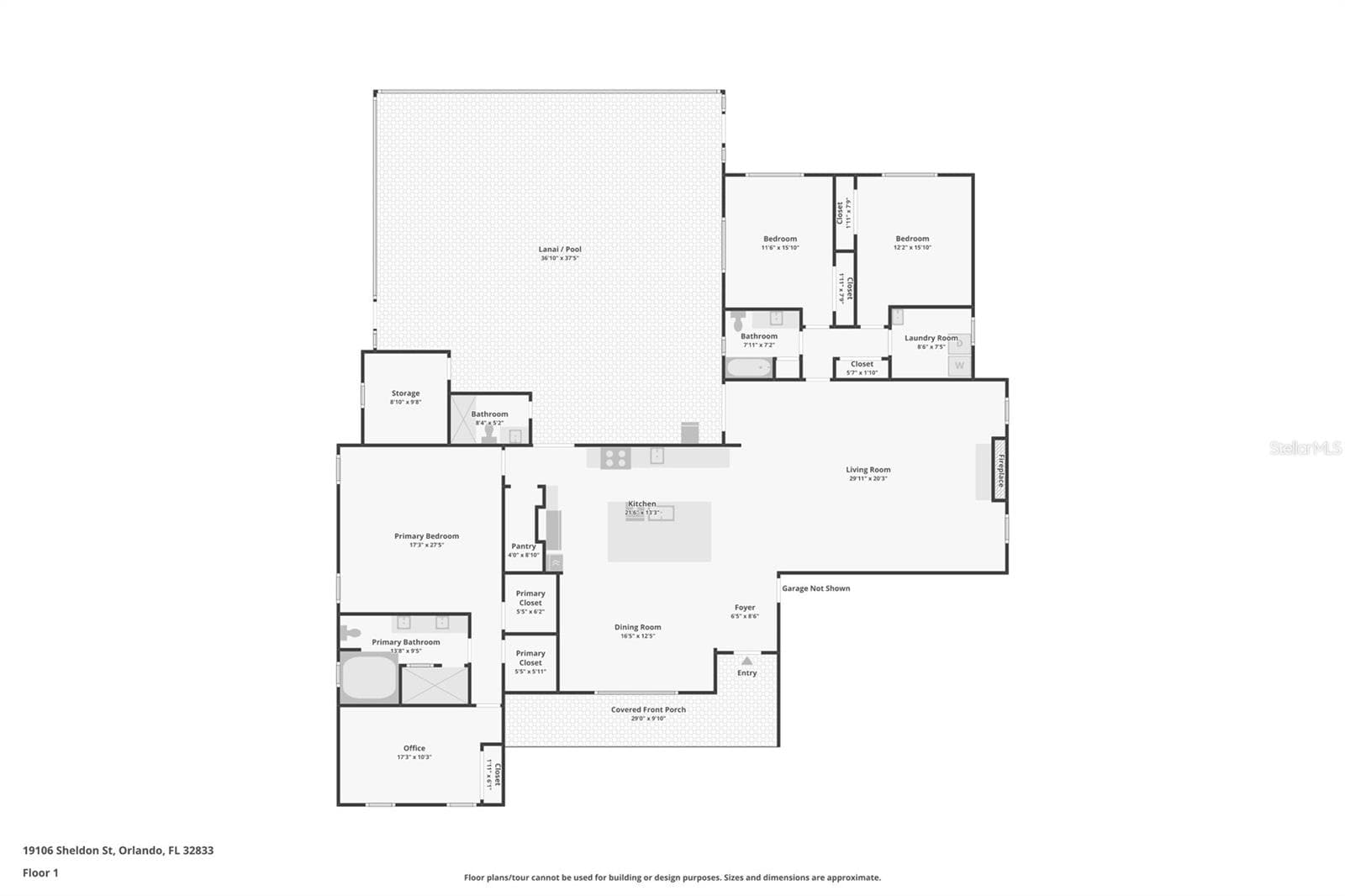 The Floorplan - 19106 SHELDON ST, ORLANDO