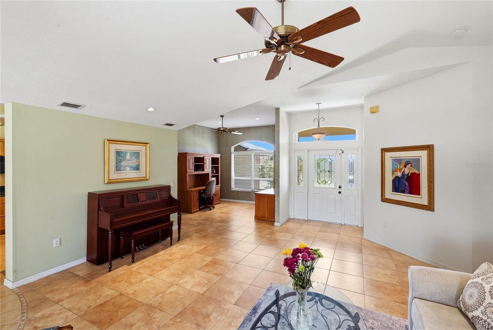 Living room and den/bonus room/office/dining room - 1252 ROYAL TERN DR, PUNTA GORDA
