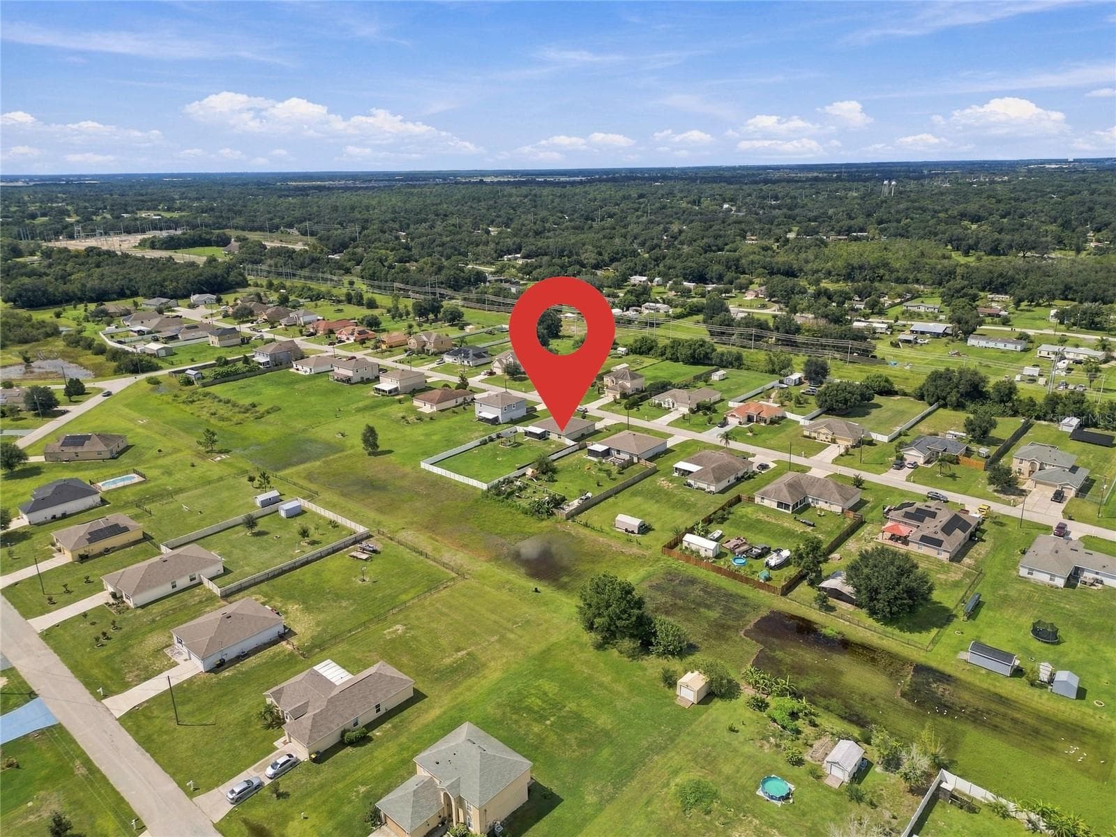 Overhead view of the home and community - 456 ADRIEL AVE, WINTER HAVEN