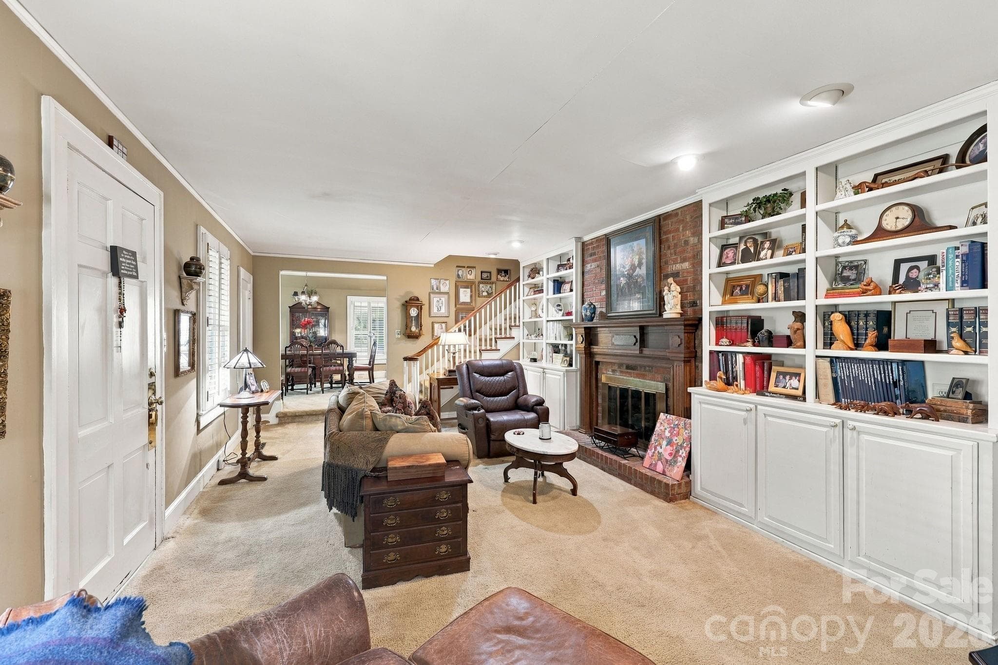 Built ins & Fireplace - 1200 Central Drive, Kannapolis