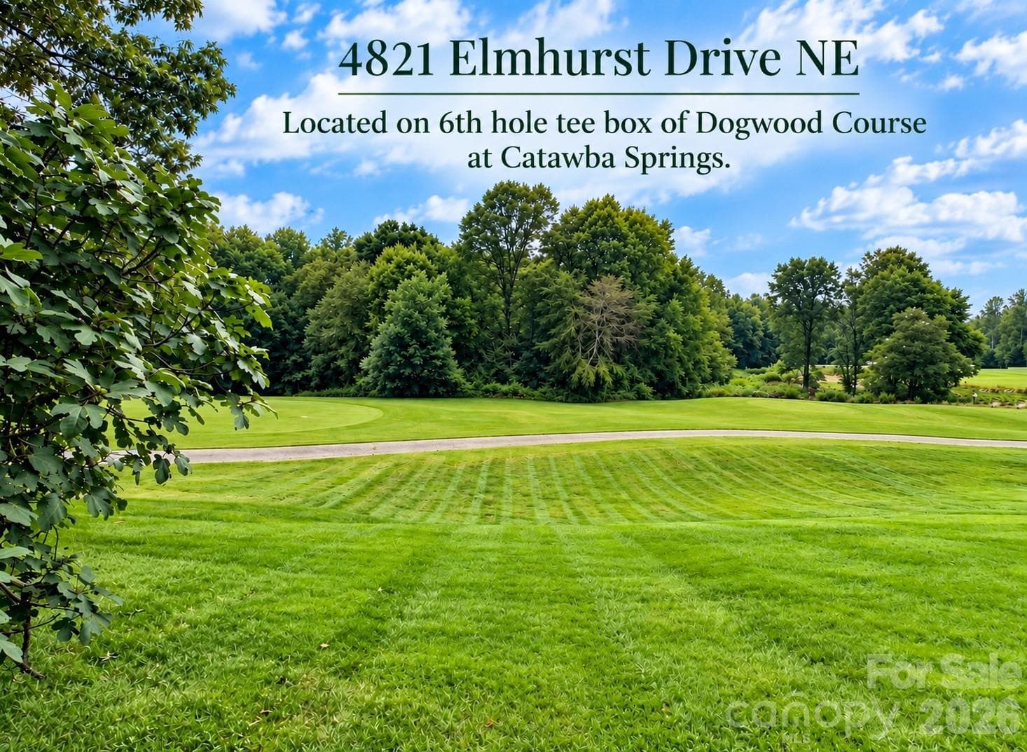 Long-range & year-round views of the golf course. - 4821 Elmhurst Drive NE, Hickory