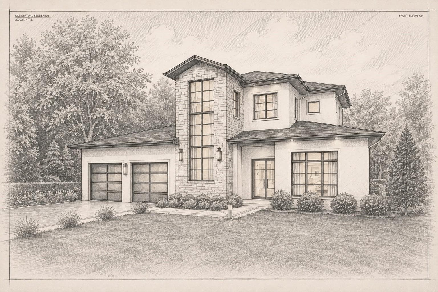 2119 Howard Dr. sketch - 2119 HOWARD DR, WINTER PARK