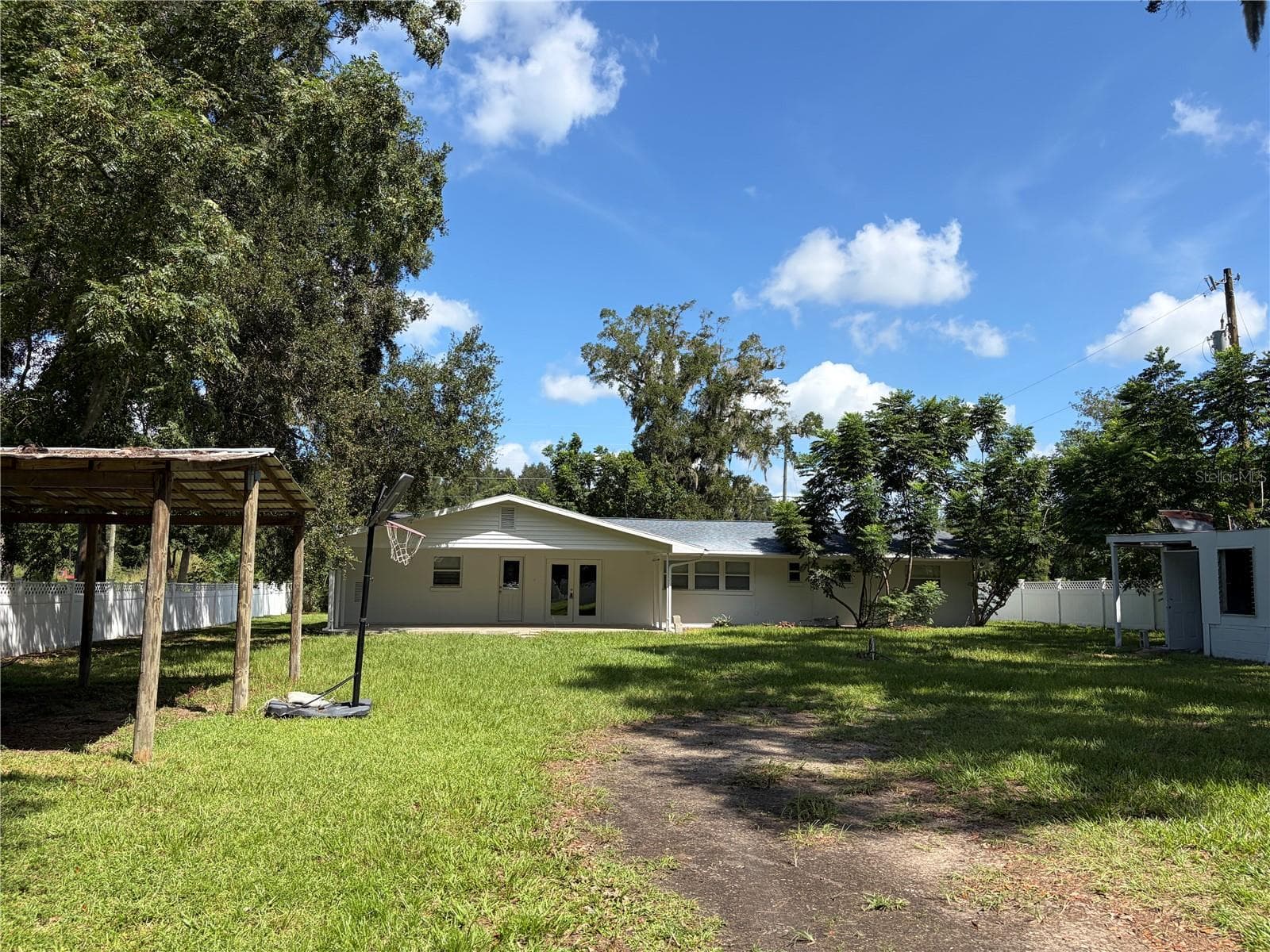 View from front gate - 4651 SE 135TH PL, SUMMERFIELD