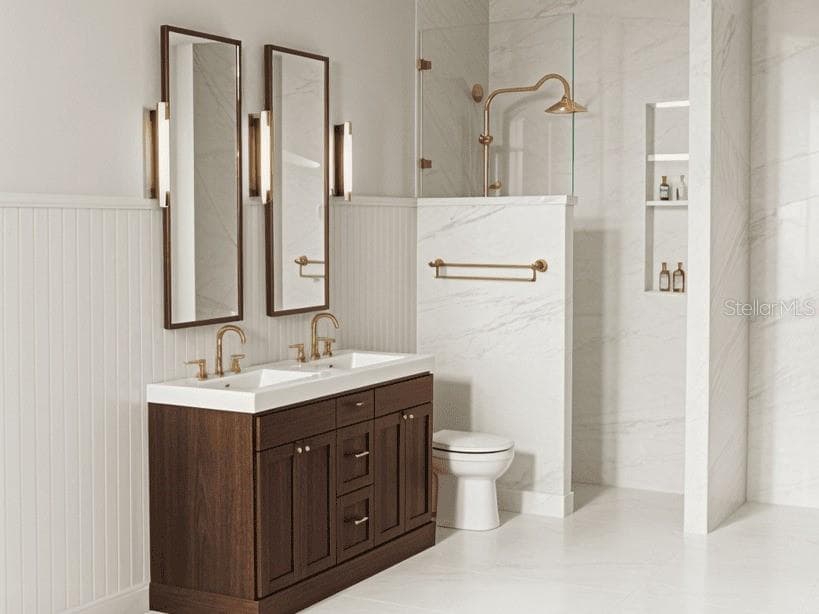 AI Rendered Bathroom 2 - 145 W WILBUR AVE #101, LAKE MARY