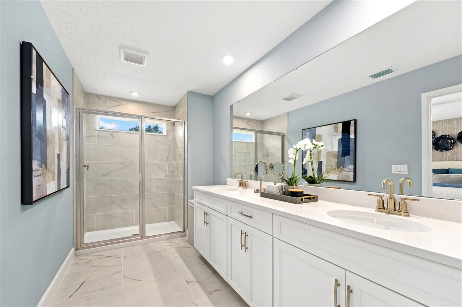Rainwood Talquin Model Primary Bathroom - 408 BANANA PEPPER WAY, GROVELAND