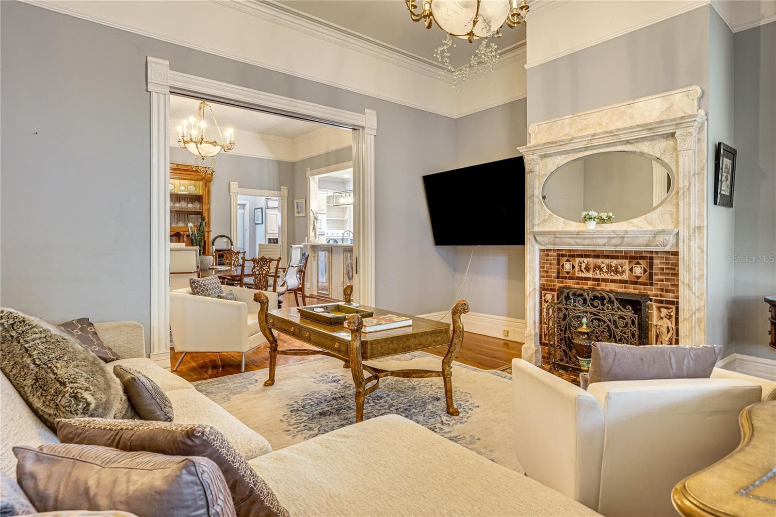 Living Room and Adjacent Dining Area - 743 E FORT KING ST, OCALA