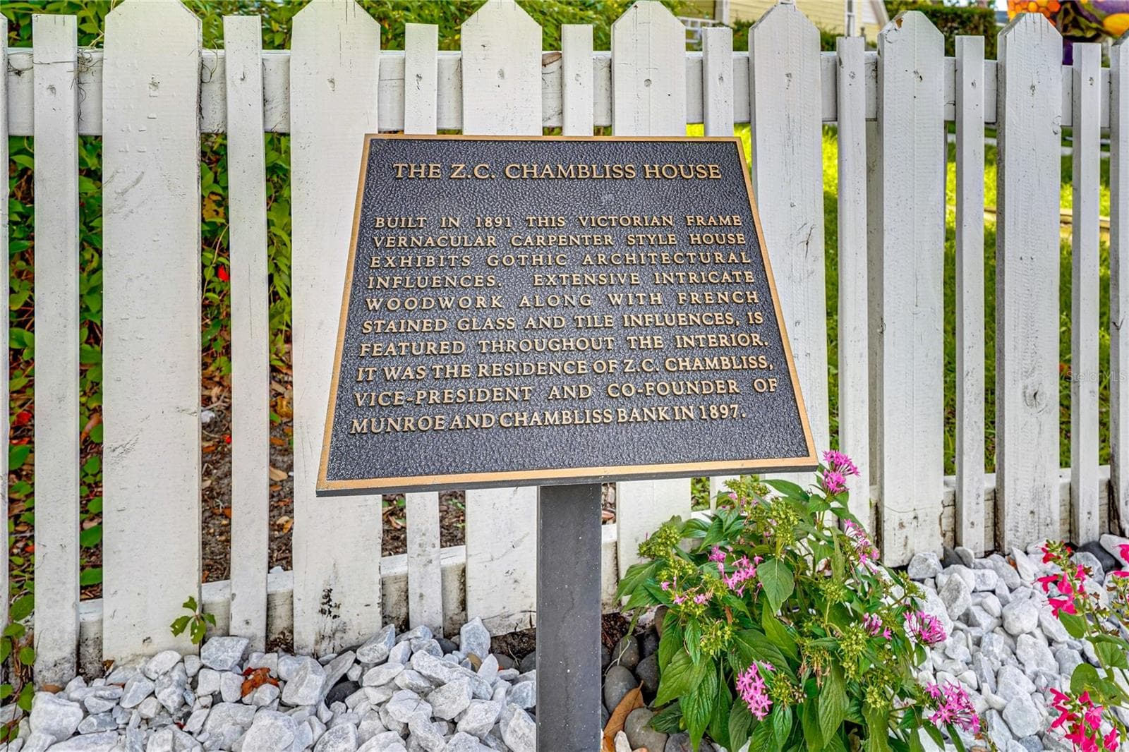Historic Z.C. Chambliss House Marker - 743 E FORT KING ST, OCALA