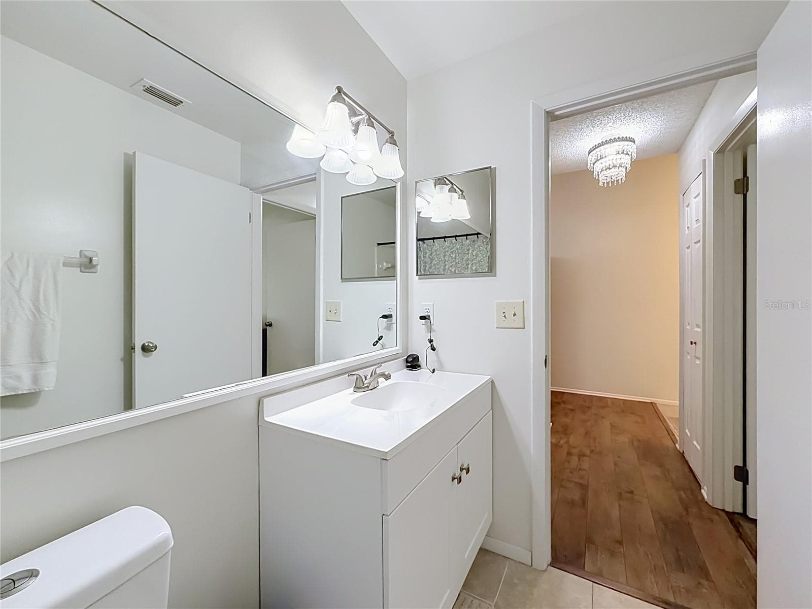 Main Bathroom. New Cabinet and Countertop. - 107 LONG LEAF PINE CIR, SANFORD