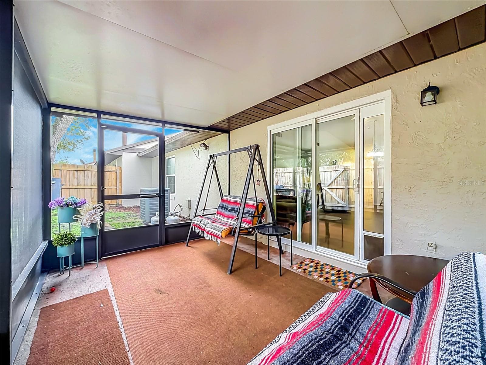 Covered and Screened Back Porch. - 107 LONG LEAF PINE CIR, SANFORD