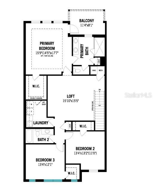 Second Floor - 1306 WATERWAYS CIR NE, ST PETERSBURG