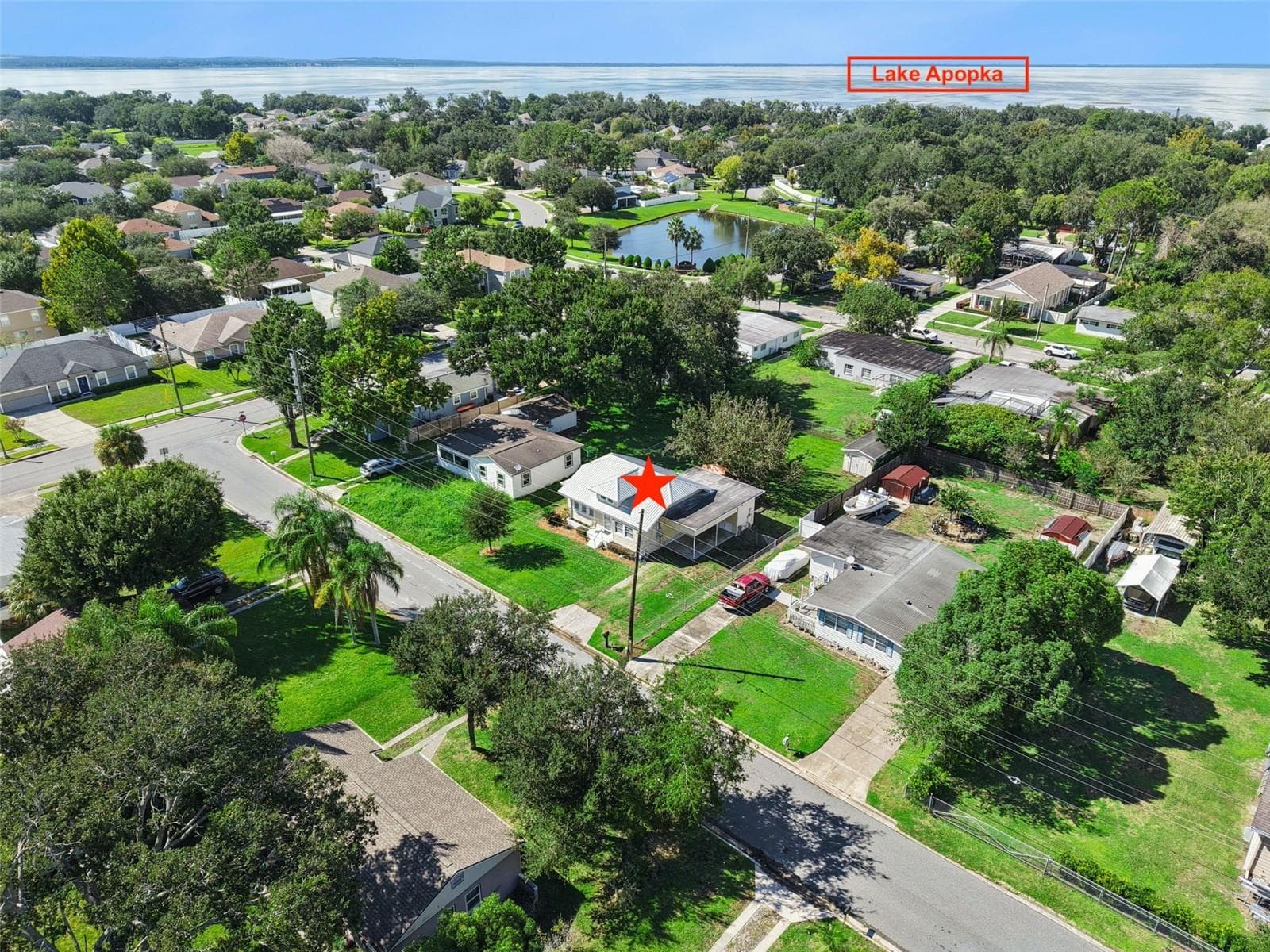 Overhead View Lake Apopka - 325 W NEWELL ST, WINTER GARDEN