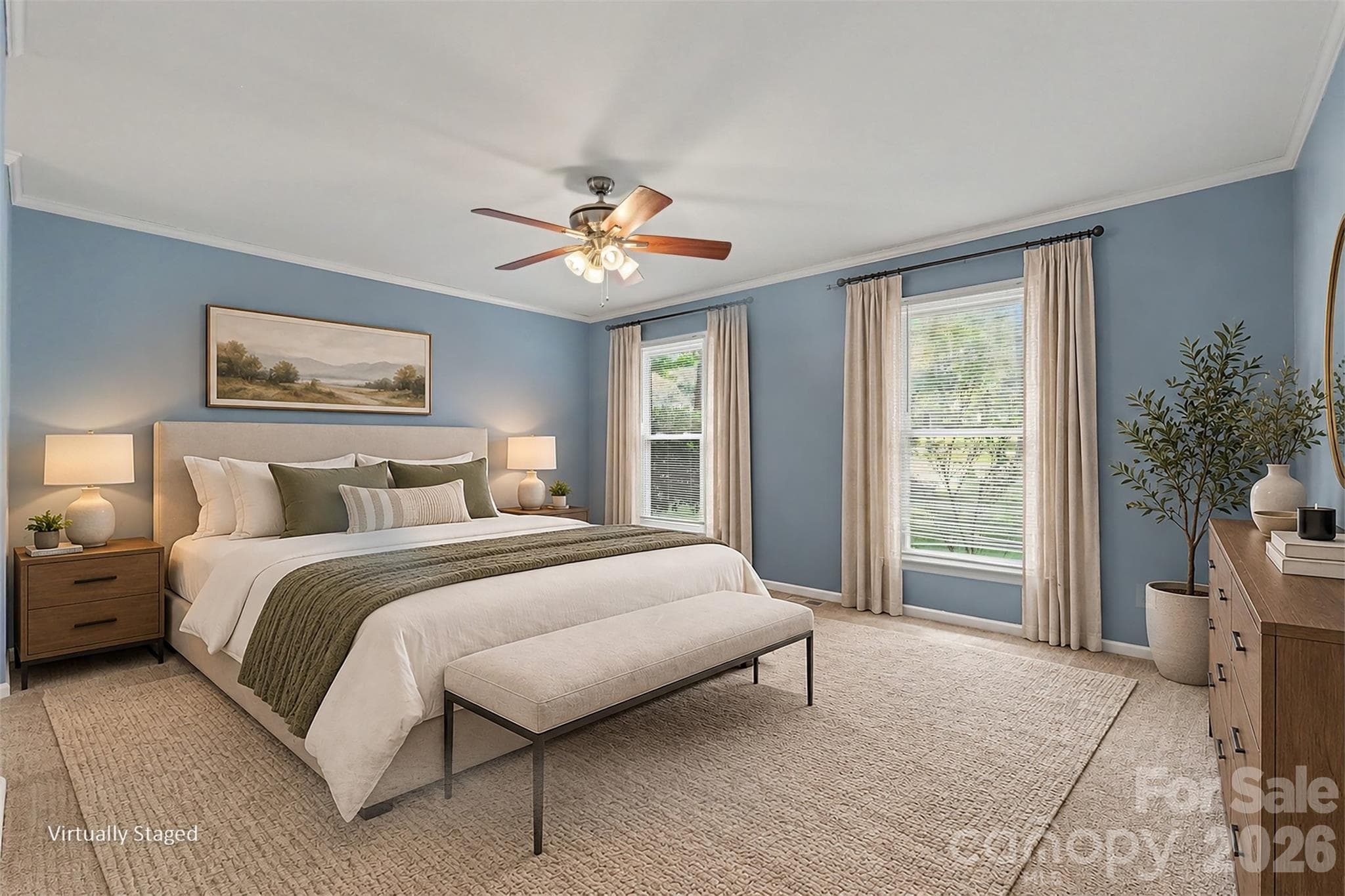 Spacious primary suite overlooks the front yard - 248 Hillcrest Avenue, Rock Hill