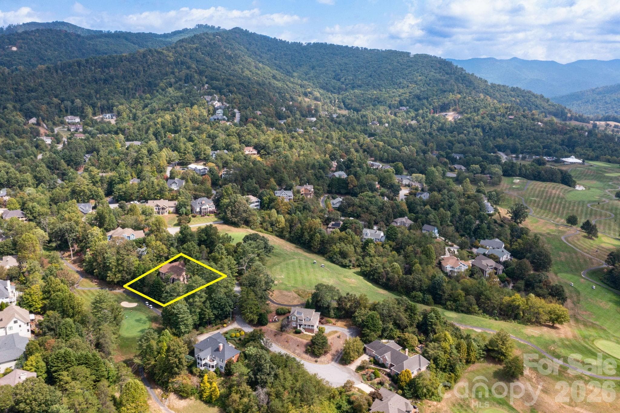 Aerial Image - Approximate GIS Lines - 5 Meadowbrook Lane, Weaverville