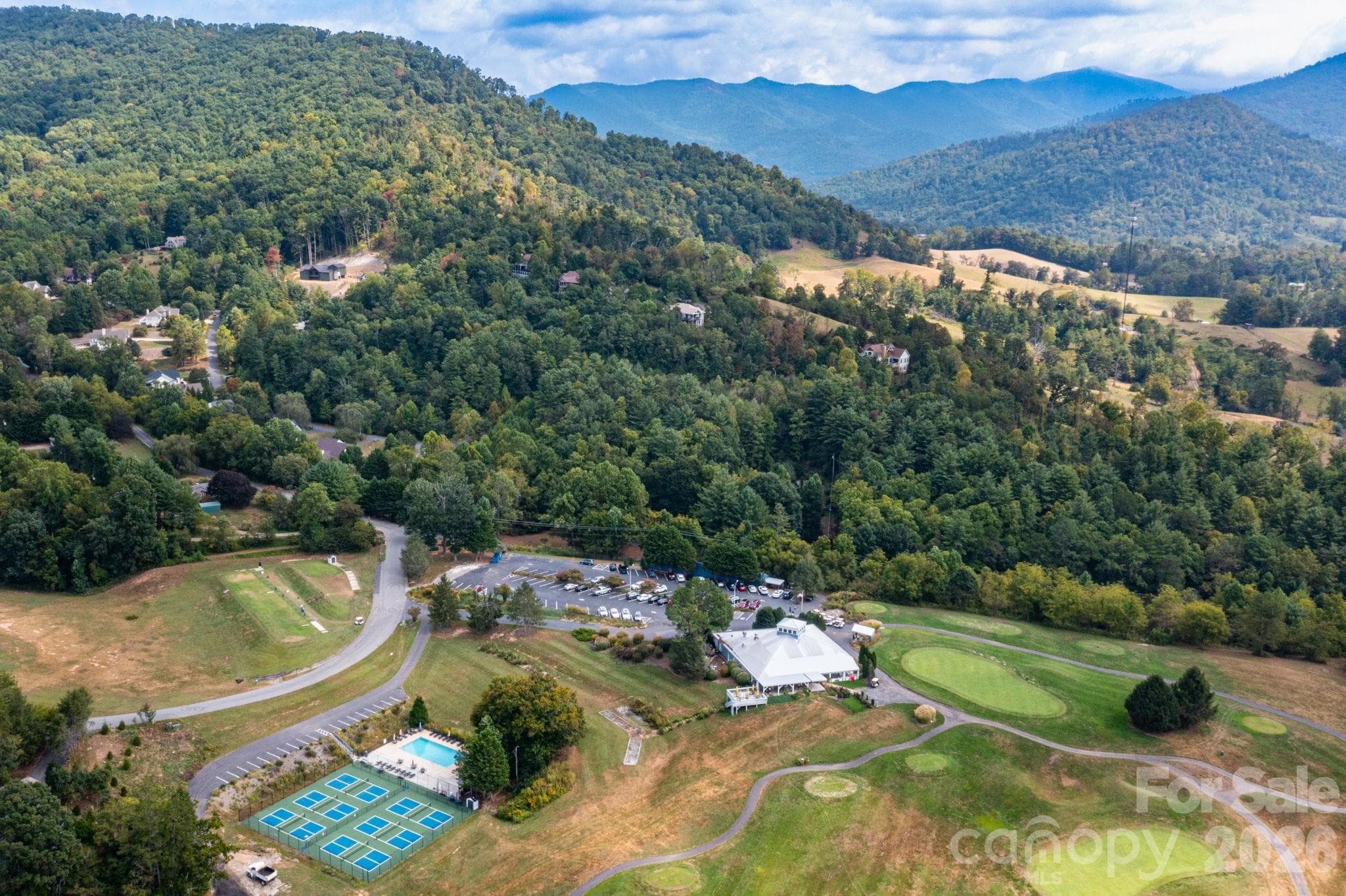 Aerial Image - Golf Clubhouse, Amenities - 5 Meadowbrook Lane, Weaverville