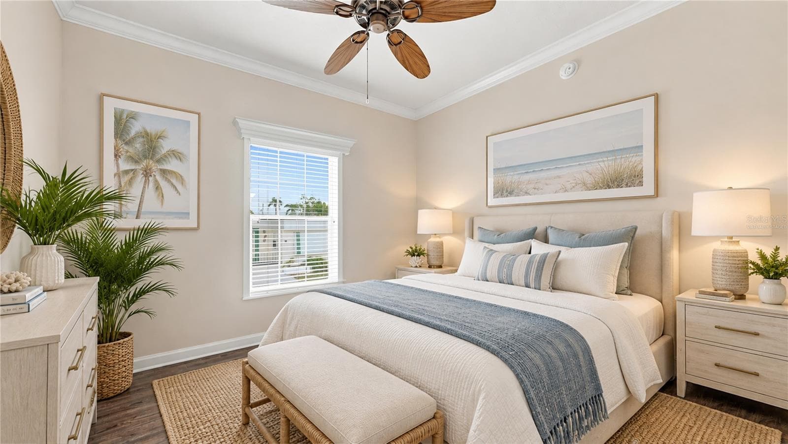 Virtually Staged guest bedroom - 10315 CORTEZ RD W #2F, BRADENTON
