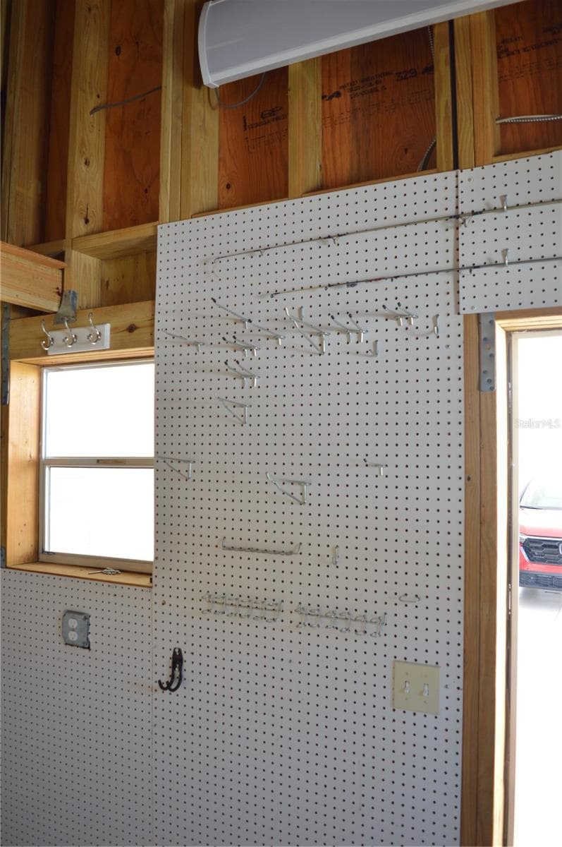 shed also has pegboard for tool organization - 10315 CORTEZ RD W #2F, BRADENTON