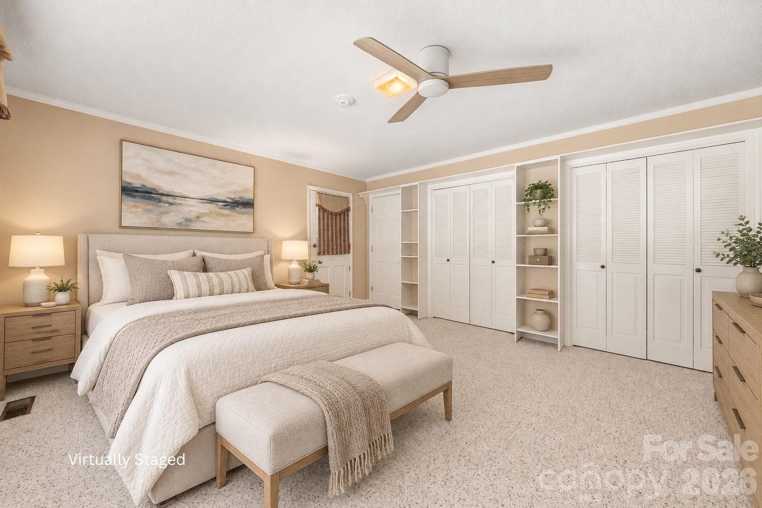 Virtually altered secondary bedroom - 3426 Driftwood Drive, Gastonia