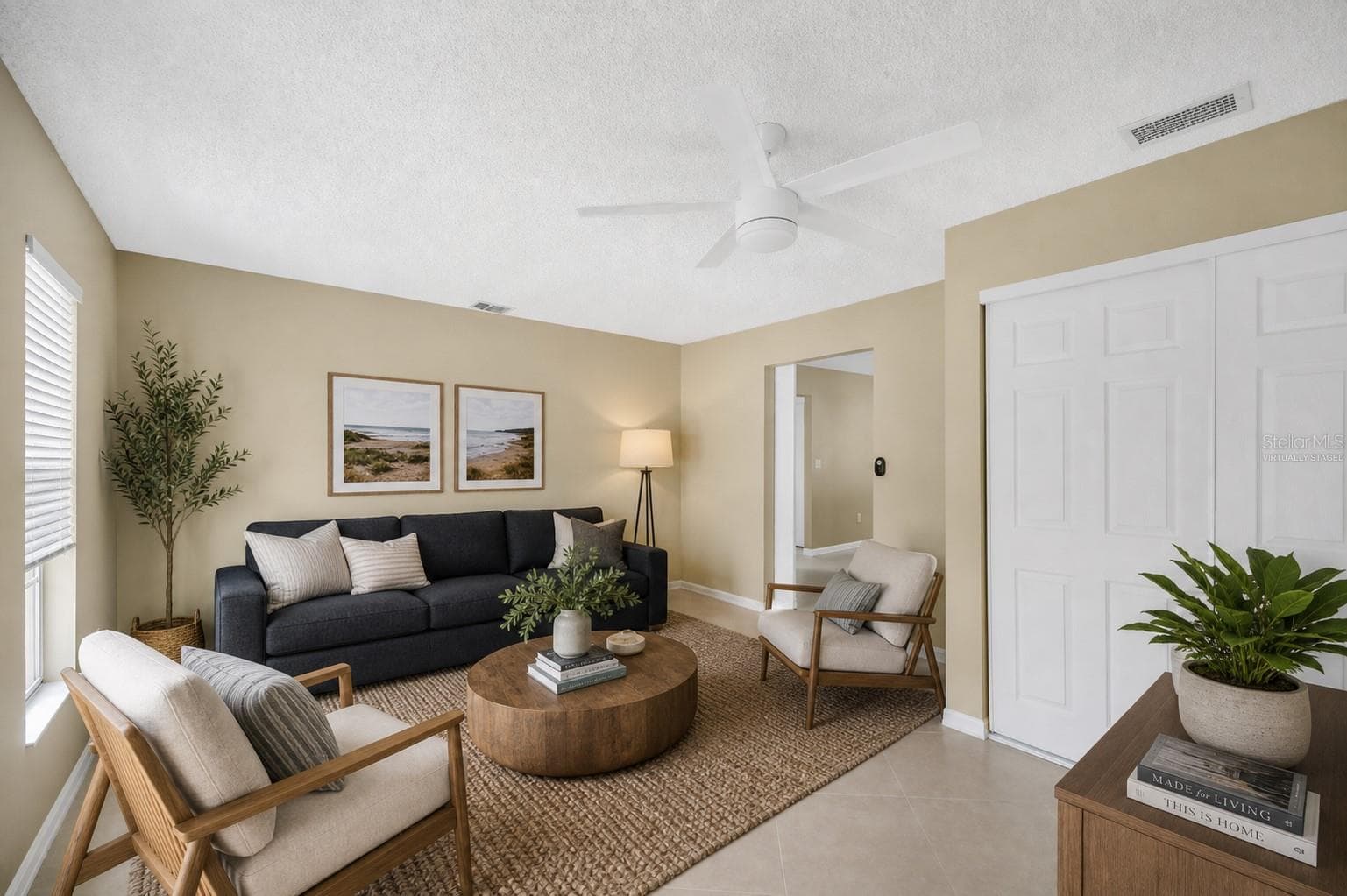 Virtually Staged Den - 8218 PLACID ST, SPRING HILL