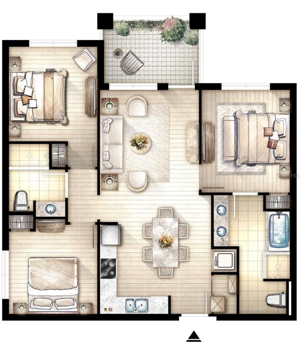 Floor Plan - 4013 BREAKVIEW DR #A308, ORLANDO