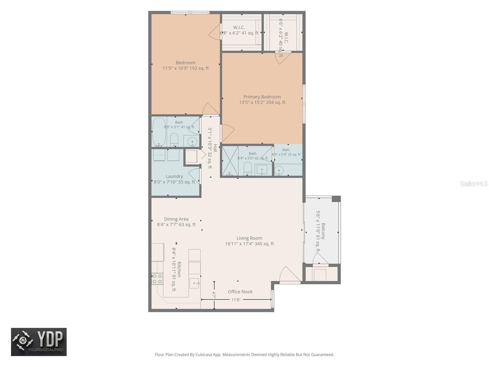 Floor Plan - 3380 CRYSTAL CT E #P, PALM HARBOR