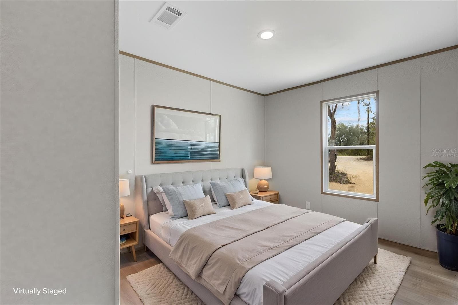 Virtually Staged Bedroom - 12371 NE 82ND PL, BRONSON