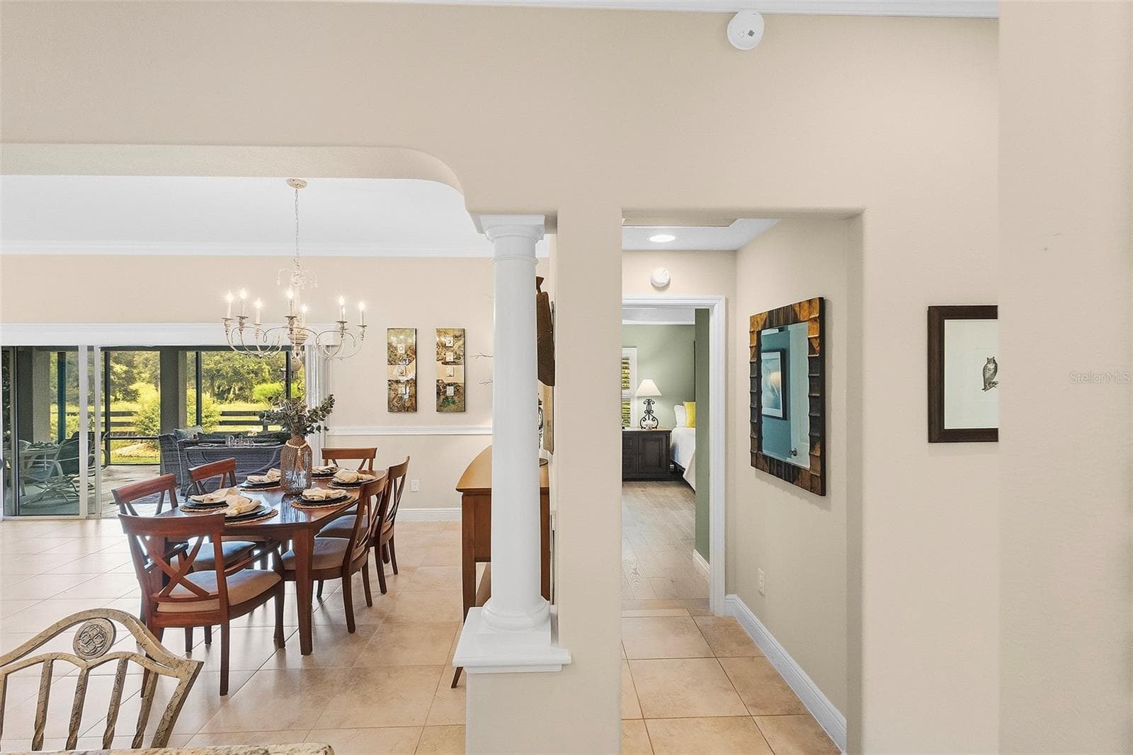 dining room to lanai - 1757 PENNECAMP DR, THE VILLAGES