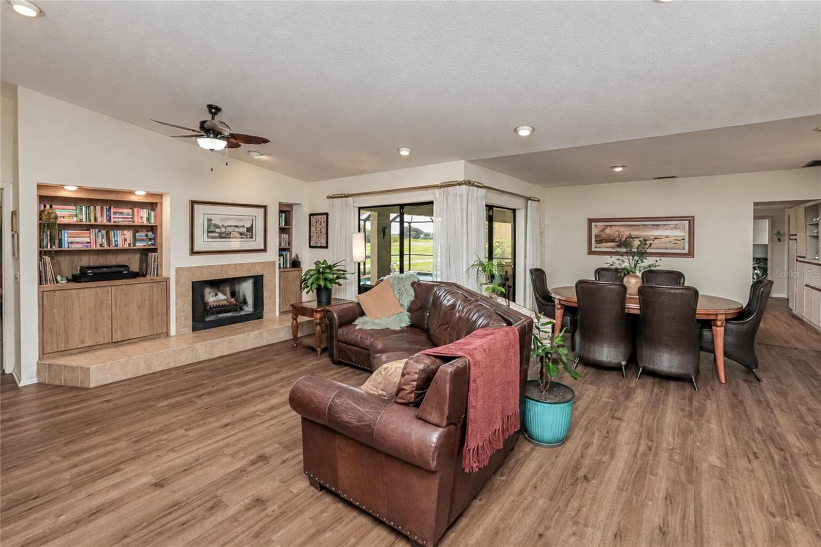 FAMILY ROOM/LIVING ROOM/DINING AREA - 3836 BORDEAUX DR, PUNTA GORDA