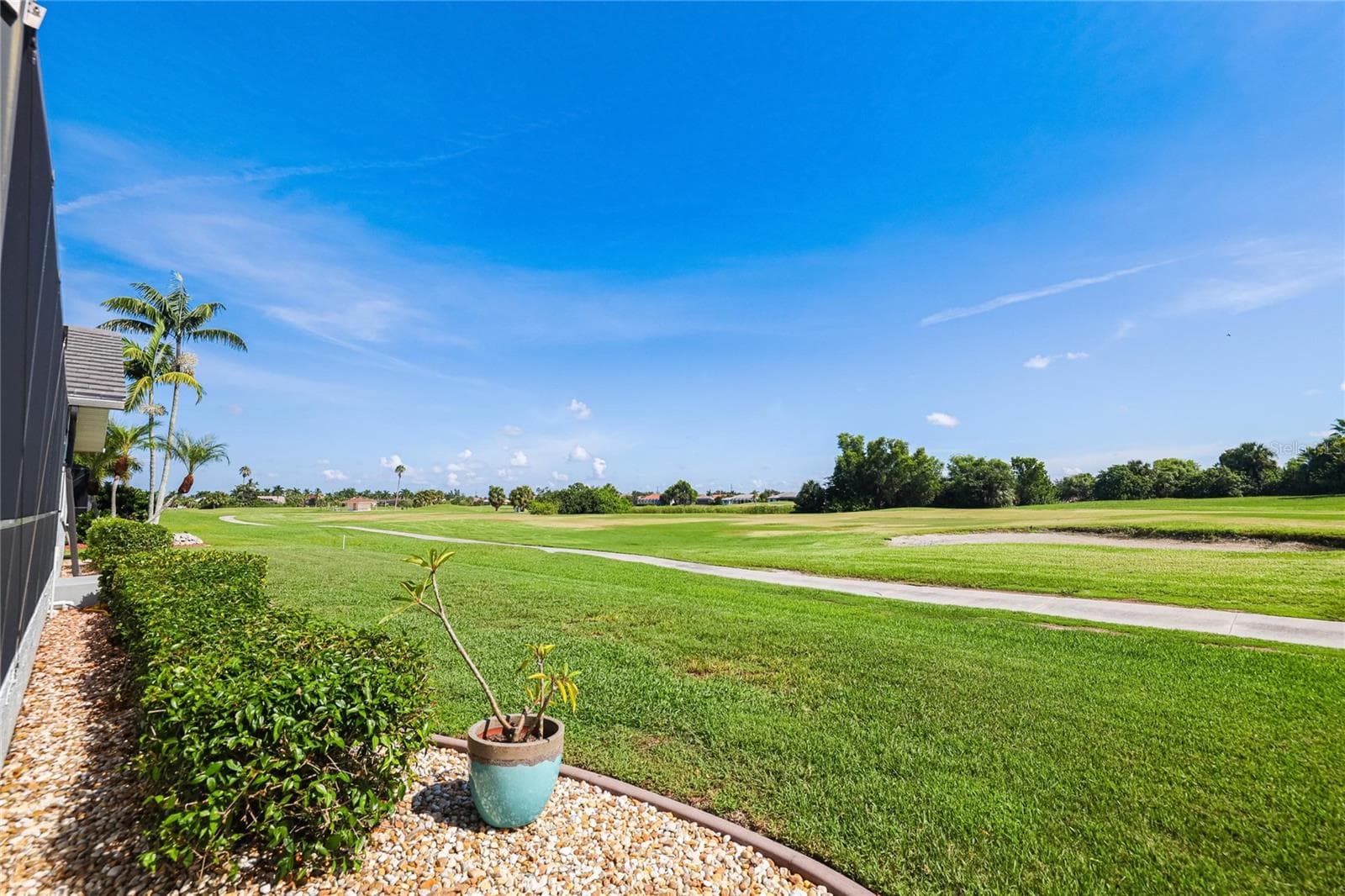 VIEW OF THE 18TH FAIRWAY - 3836 BORDEAUX DR, PUNTA GORDA