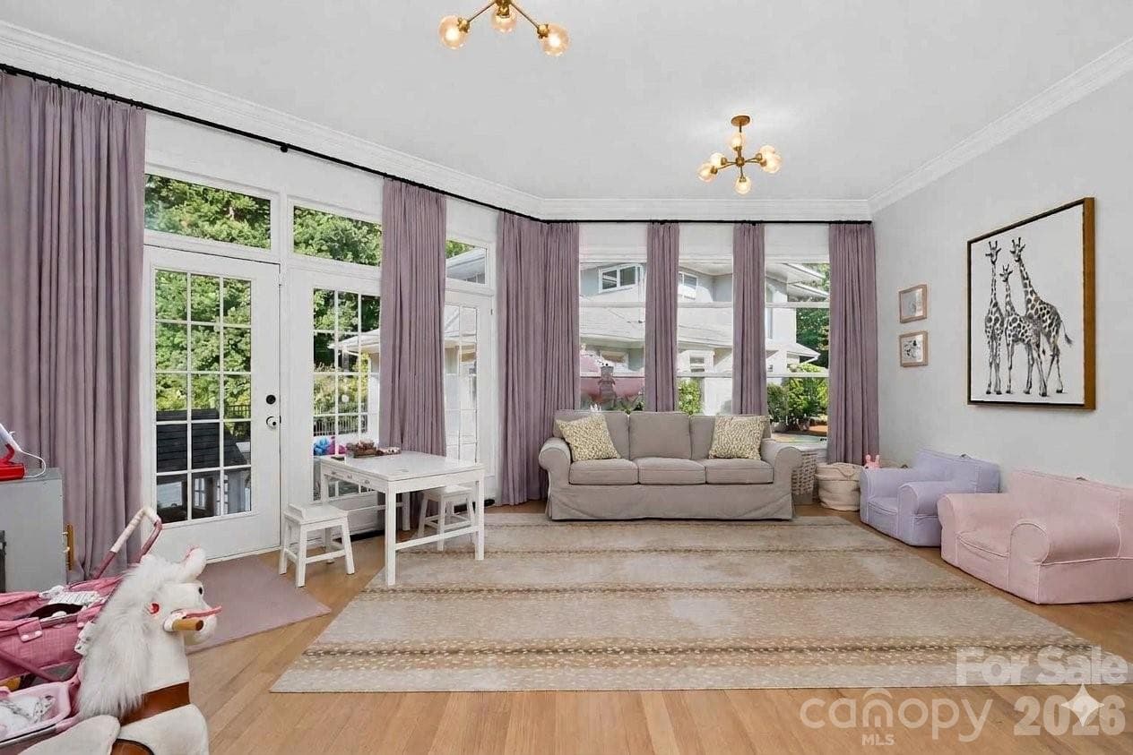 Downstairs sunroom off kitchen - 1901 Cortelyou Road, Charlotte