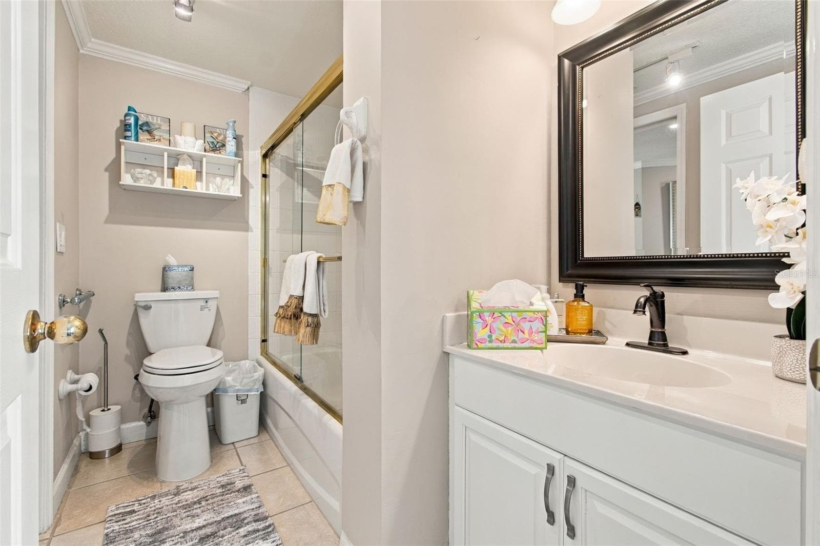 Bath 2 - with door to hall and Bedroom 2 - 399 150TH AVE #205, MADEIRA BEACH