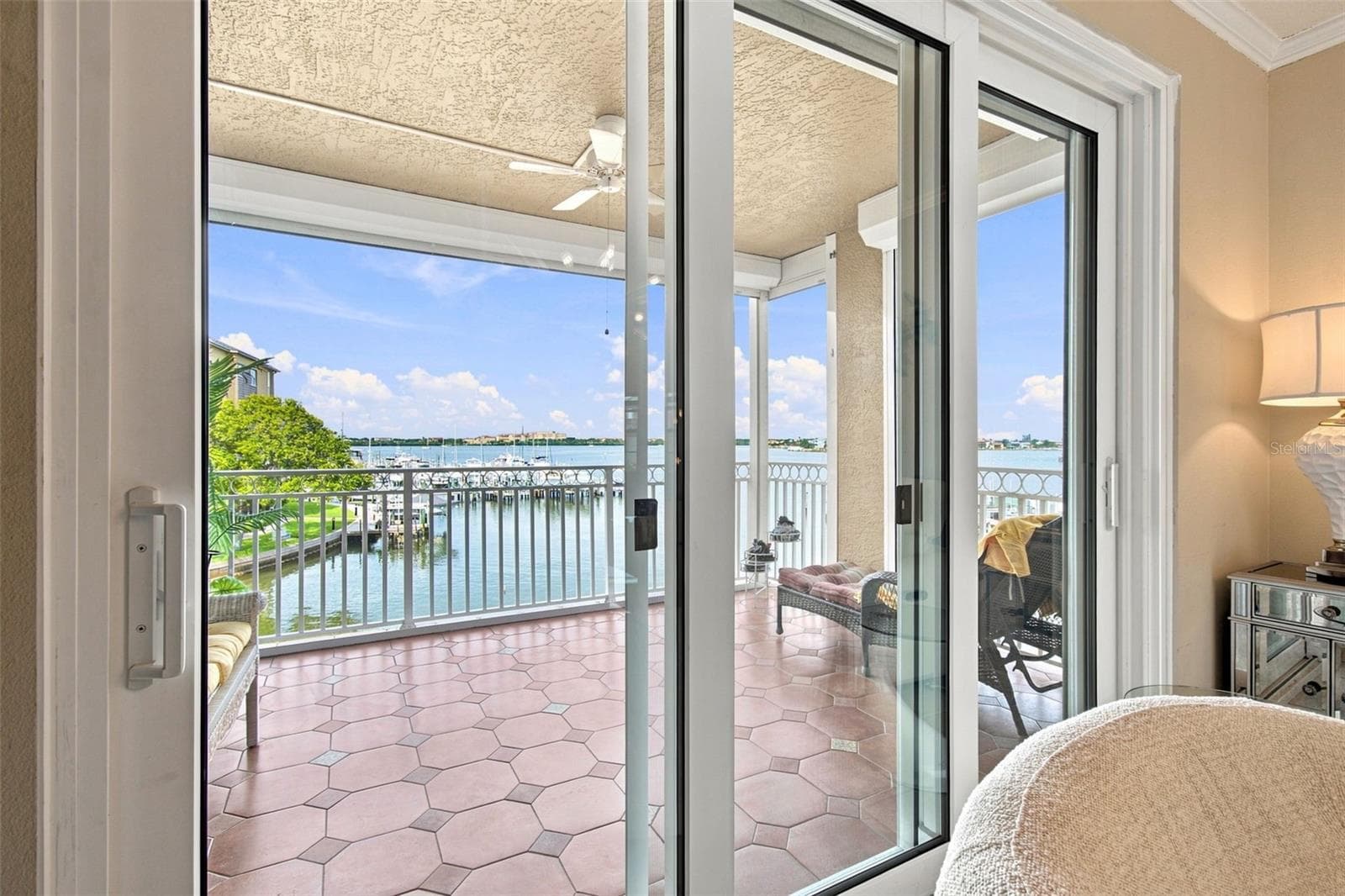 View from living room - 399 150TH AVE #205, MADEIRA BEACH