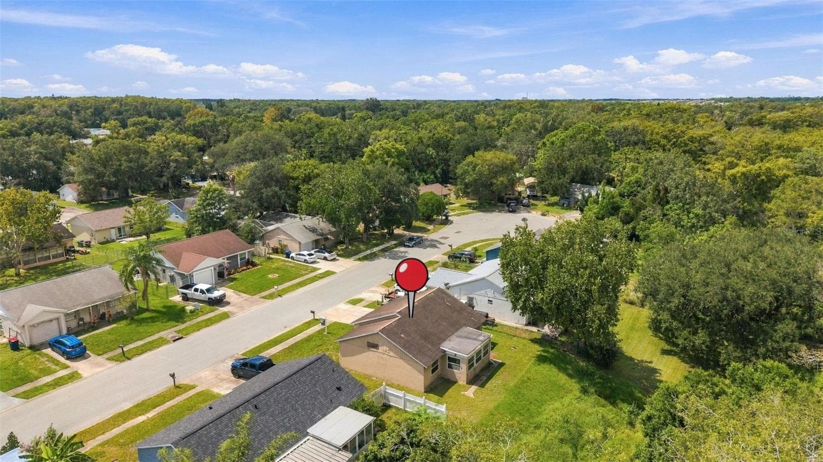 Aerial View of Home - 7303 RIVERBANK DR, NEW PORT RICHEY