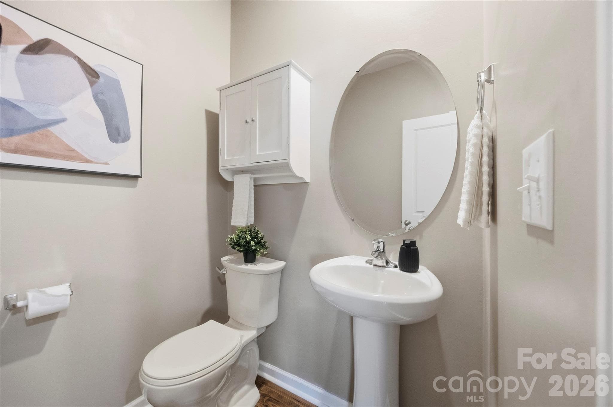 Main level powder room - 7572 Nolen Farm Drive, Gastonia