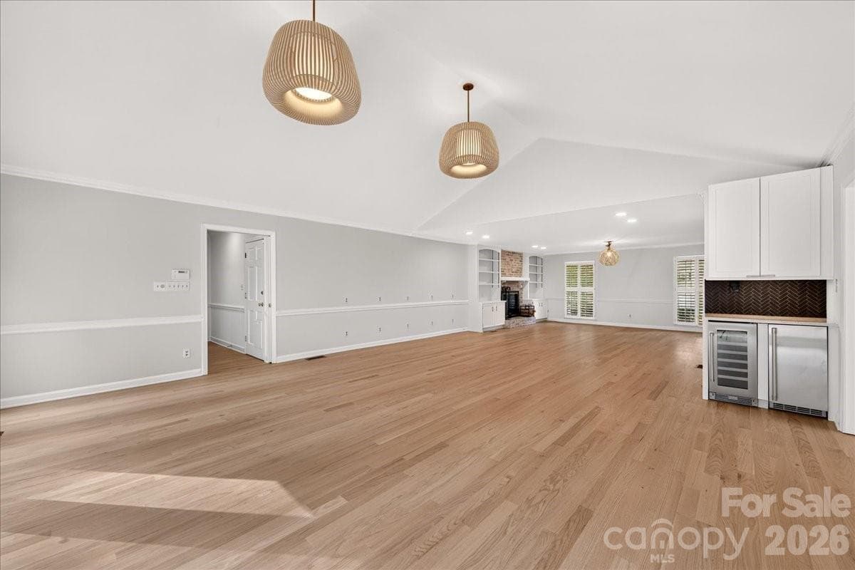 Great Room with Bev Fridge and Bar - 4509 Mullens Ford Road, Charlotte