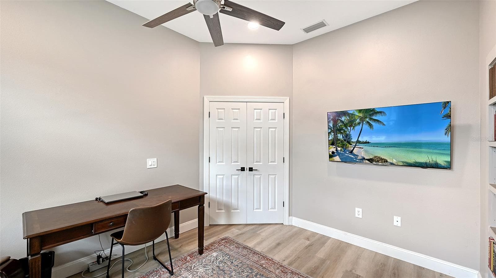 French doors to Living area - 5220 SUNNYDALE CIR S, SARASOTA